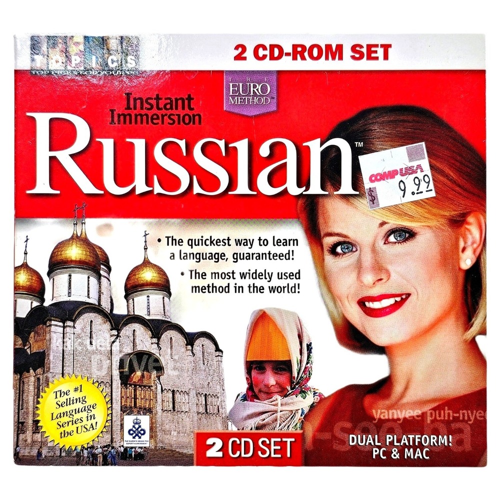 Topics Entertainment Instant Immersion Russian 2 CD-ROM Set PC Mac Language
